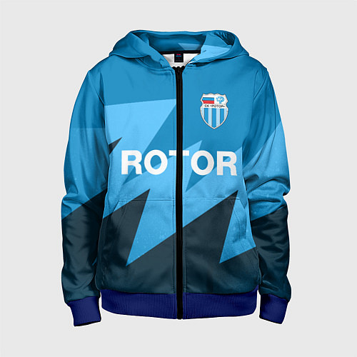 Детская толстовка на молнии РОТОР Волгоград / 3D-Синий – фото 1