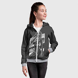 Толстовка на молнии детская ZeroTwo Darling in the Franx, цвет: 3D-меланж — фото 2