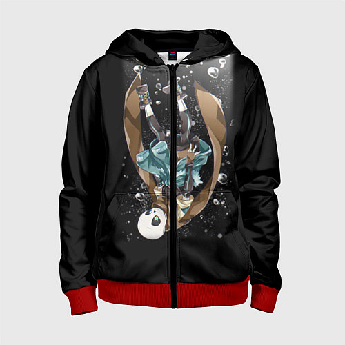 Детская толстовка на молнии UNDERTALE / 3D-Красный – фото 1