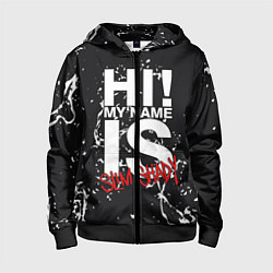 Толстовка на молнии детская EMINEM, цвет: 3D-черный