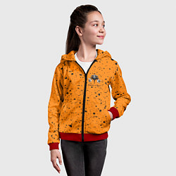 Толстовка на молнии детская КОРОЛЬ И ШУТ, цвет: 3D-красный — фото 2