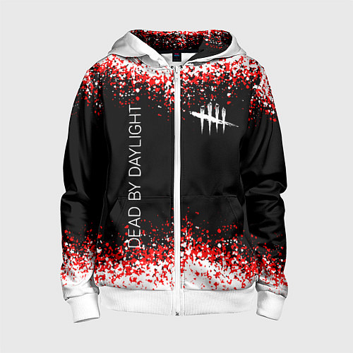 Детская толстовка на молнии Dead by Daylight / 3D-Белый – фото 1