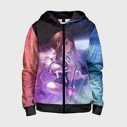Толстовка на молнии детская Урарака, Очако, цвет: 3D-черный