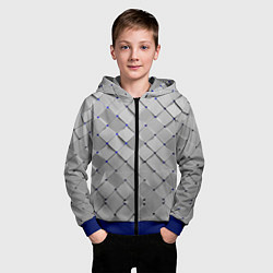 Толстовка на молнии детская Геометрия, цвет: 3D-синий — фото 2