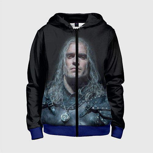 Детская толстовка на молнии Ведьмак 2 сезон / 3D-Синий – фото 1