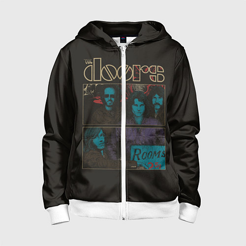 Детская толстовка на молнии The Doors / 3D-Белый – фото 1