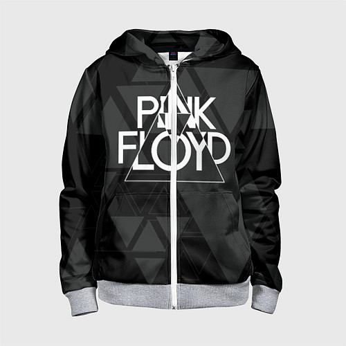 Детская толстовка на молнии Pink Floyd / 3D-Меланж – фото 1