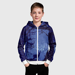 Толстовка на молнии детская ЛЕС, цвет: 3D-белый — фото 2