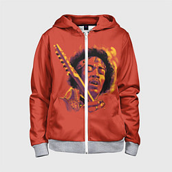 Детская толстовка на молнии Джимми Хендрикс