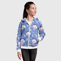 Толстовка на молнии детская Genshin Impact, цвет: 3D-белый — фото 2