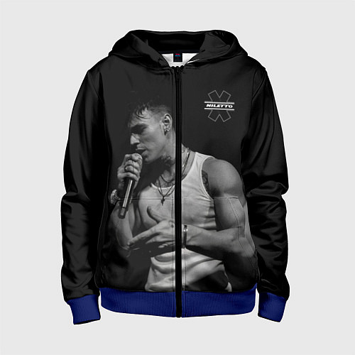 Детская толстовка на молнии NILETTO / 3D-Синий – фото 1