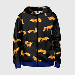 Детская толстовка на молнии Лисы