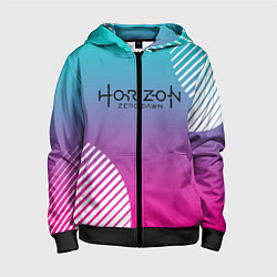 Толстовка на молнии детская Horizon Zero Dawn, цвет: 3D-черный