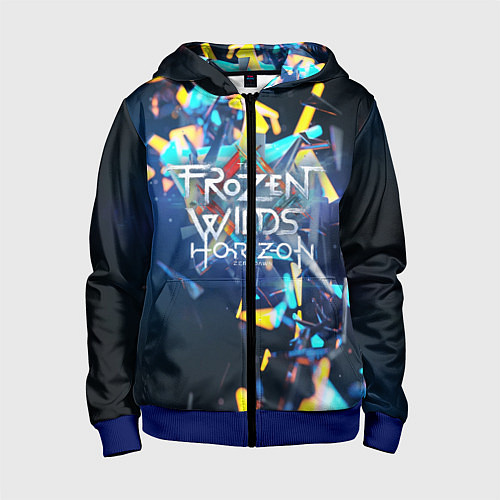 Детская толстовка на молнии HORIZON ZERO DAWN / 3D-Синий – фото 1