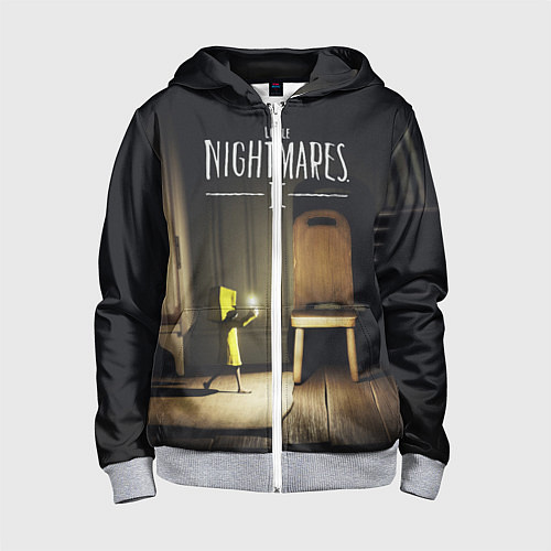 Детская толстовка на молнии Little Nightmares 2 / 3D-Меланж – фото 1