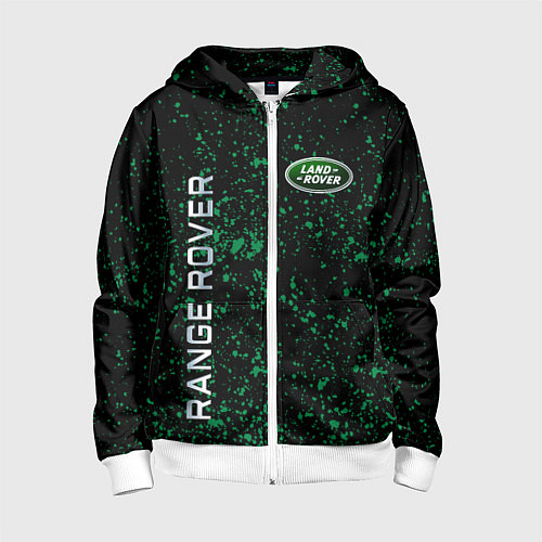 Детская толстовка на молнии LAND ROVER / 3D-Белый – фото 1