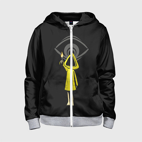 Детская толстовка на молнии Little Nightmares 2 / 3D-Меланж – фото 1