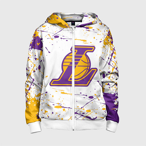 Детская толстовка на молнии Kobe Bryant / 3D-Белый – фото 1
