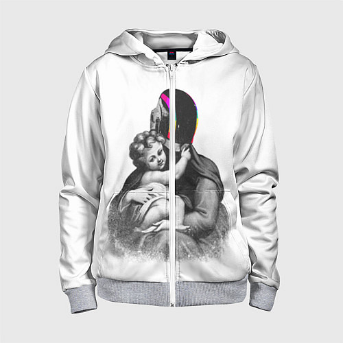 Детская толстовка на молнии Daft Punk / 3D-Меланж – фото 1