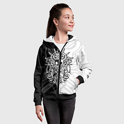 Толстовка на молнии детская HOLLOW KNIGHT ХОЛЛОУ НАЙТ, цвет: 3D-черный — фото 2