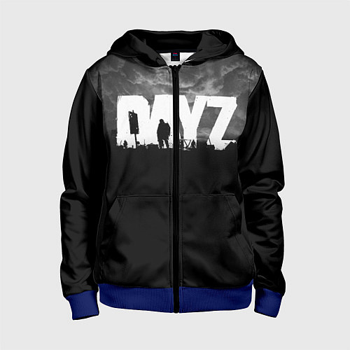 Детская толстовка на молнии DAYZ ДЕЙЗИ / 3D-Синий – фото 1