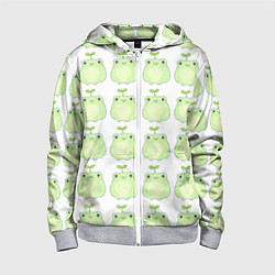 Детская толстовка на молнии Лягушки-росточки