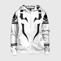Толстовка на молнии детская ИТАДОРИ ТАТУ JUJUTSU KAISEN, цвет: 3D-белый