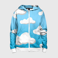 Детская толстовка на молнии Небо