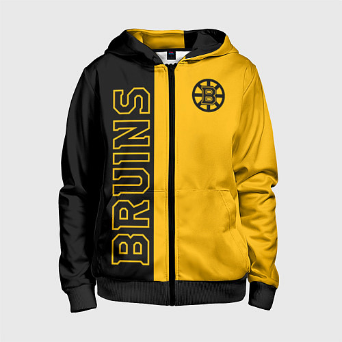 Детская толстовка на молнии NHL BOSTON BRUINS / 3D-Черный – фото 1