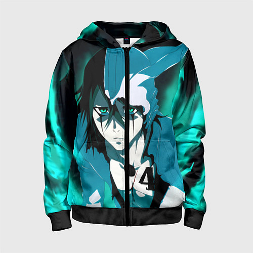 Детская толстовка на молнии Улькиорра Сифер Ulquiorra / 3D-Черный – фото 1