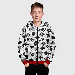 Толстовка на молнии детская БЛИЧ КАПИТАНЫ ГОТЕЙ 13 ЭМБЛЕМЫ, цвет: 3D-красный — фото 2