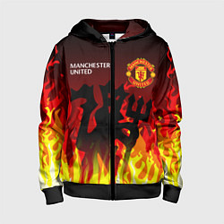 Детская толстовка на молнии MANCHESTER UNITED ДЬЯВОЛ