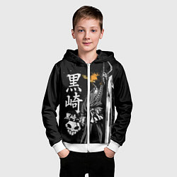 Толстовка на молнии детская Bleach, Ичиго с мечом, цвет: 3D-белый — фото 2