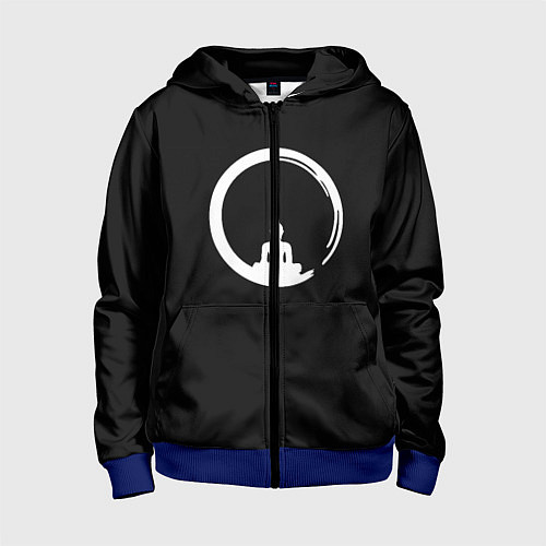 Детская толстовка на молнии Zen Comprehension / 3D-Синий – фото 1