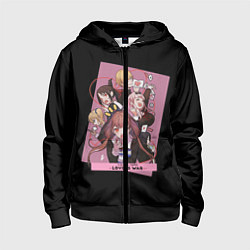 Толстовка на молнии детская Kaguya Sama Госпожа Кагуя, цвет: 3D-черный