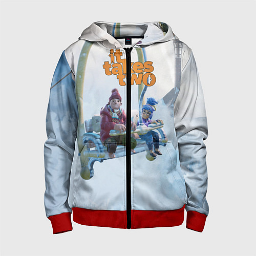 Детская толстовка на молнии It Takes Two Коди и Мэй / 3D-Красный – фото 1