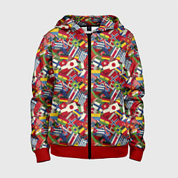 Детская толстовка на молнии Страны Мира