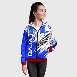 Толстовка на молнии детская BAJAJ БАДЖАДЖ МОТОСПОРТ, цвет: 3D-красный — фото 2