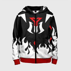 Толстовка на молнии детская YOUNG MAGIC Мерч, цвет: 3D-красный