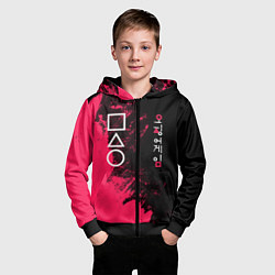 Толстовка на молнии детская Ojingeo Geim, цвет: 3D-черный — фото 2