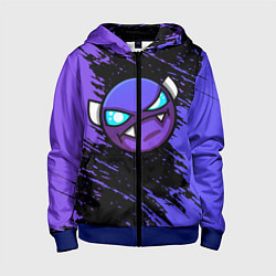 Детская толстовка на молнии Geometry Dash