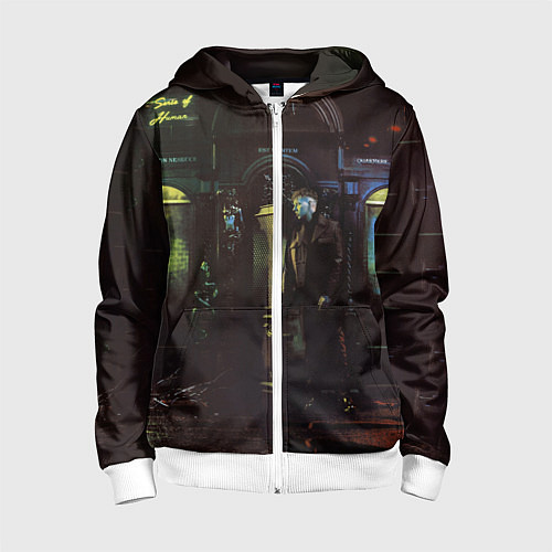 Детская толстовка на молнии MARKUL SENSE OF HUMAN / 3D-Белый – фото 1