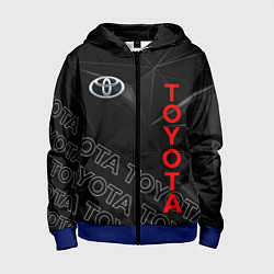 Толстовка на молнии детская TOYOTA SPORT ГЕОМЕТРИЯ, цвет: 3D-синий