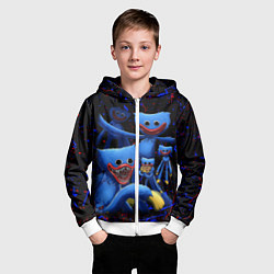 Толстовка на молнии детская Huggy Wuggy: Players, цвет: 3D-белый — фото 2