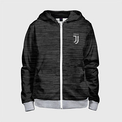 Толстовка на молнии детская Juventus Asphalt theme, цвет: 3D-меланж