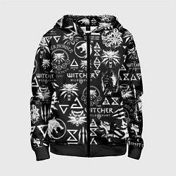 Толстовка на молнии детская ВЕДЬМАК ЛОЛГОБОМБИНГ THE WITCHER, цвет: 3D-черный