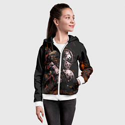 Толстовка на молнии детская Darkest Dungeon Fish and Bones, цвет: 3D-белый — фото 2