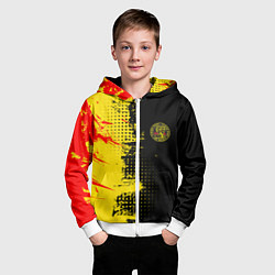 Толстовка на молнии детская Кобра Кай Cobra Kai, цвет: 3D-белый — фото 2