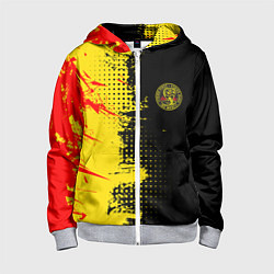 Толстовка на молнии детская Кобра Кай Cobra Kai, цвет: 3D-меланж