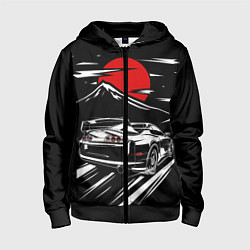 Детская толстовка на молнии TOYOTA SUPRA Под Луной